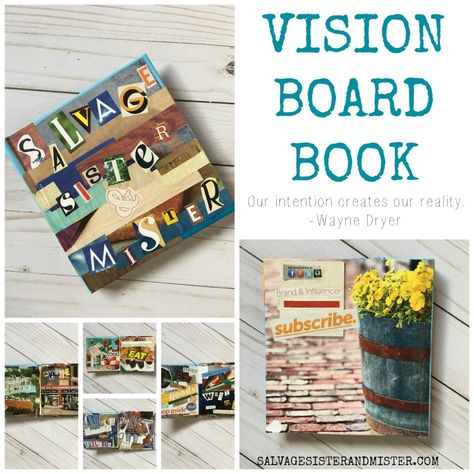 Vision Book Ideas Diy, Books Vision Board, Gyst Binder, Gifted Learners, Smash Book Inspiration, Vision Board Book, Action Board, Vision Board Examples, Board Party