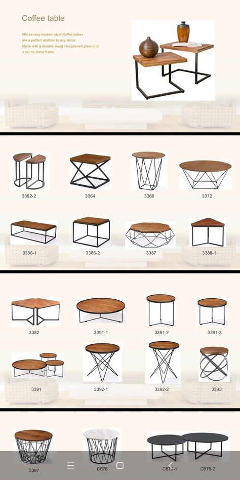Coffee Table Metal Legs, Table Metal Legs, Coffee Table Legs Metal, Coffee Table Metal, تصميم الطاولة, Set Meja Makan, Welded Furniture, Wood Table Design, Desain Furnitur Modern