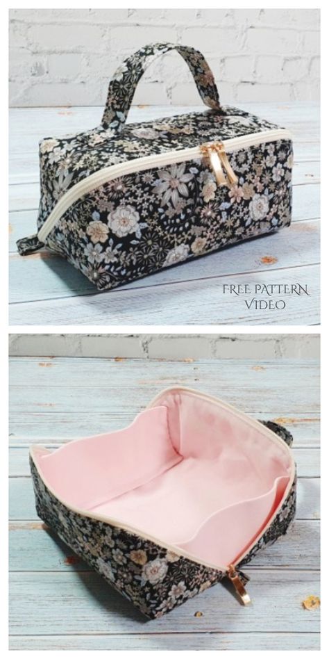 Fabric Tray, Diy Sy, Sac Diy, Free Sewing Patterns, Sewing Purses, Crochet Clothes Patterns, Pouch Pattern, Patchwork Quilting, Patchwork Bags