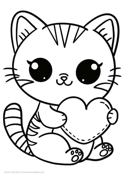 Printable Heart Coloring Pages for Kids Printable Valentines Coloring Pages, Free Coloring Pictures, Coloring Pictures For Kids, Free Kids Coloring Pages, Disney Princess Coloring Pages, Kitty Coloring, Kids Coloring Pages, Valentine Coloring Pages, Valentines Day Coloring Page