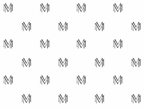Meghan Molinari Photography Pattern Design by AnneMarie Ellis Monogram Pattern Design, Logo Pattern Design, Denim Pocket Details, Letter Pattern Design, Photography Pattern, 브로셔 디자인, Retro Logo Design, Pixel Crochet, Pattern Logo