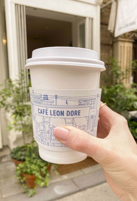 Togo Coffee Cups, Cute To Go Coffee Cups, Packaging Design Coffee Cup, Coffee Shop To Go Cups, Coffee Cups To Go, To Go Coffee Cup Design, Branded Coffee Cups, Coffee Cup Sleeve Design, Aime Leon Dore Coffee