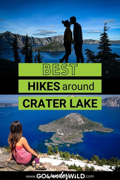 Crater Lake Hikes: 10 Best Trails in the National Park - Go Wander Wild Hiking Routes, Crater Lake, Crater Lake Lodge, Crater Lake Oregon, Crater Lake National Park, National Park Road Trip, National Parks Usa, Sequoia National Park, Utah National Parks