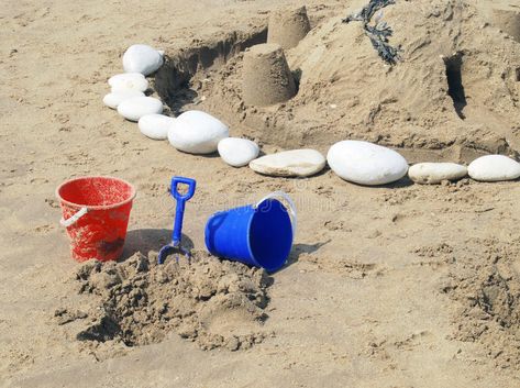 Bucket and spade. Near sand castles on Bridlington beach #Sponsored , #ad, #Advertisement, #spade, #beach, #Bridlington, #Bucket Logos, Technology, Bucket And Spade, Sand Castles, Blue Beach, Sand Castle, Beach Vacation, Stock Images, Science