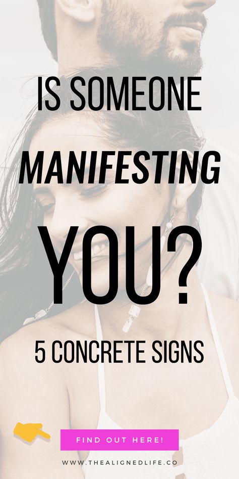 Want to know if someone is manifesting YOU? It's NOT totally impossible. Find out some surefire signs of someone using the Law of Attraction on you in this post! | thealignedlife.co | signs from the Universe, manifestation signs, specific person | #thealignedlife #manifestation #signs #manifesting Quotes Dream, Signs From The Universe, Attraction Quotes, Wealth Affirmations, Manifestation Board, Law Of Attraction Tips, Secret Law Of Attraction, Manifestation Law Of Attraction, Law Of Attraction Affirmations