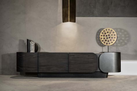 Bojy Low Console — ENNE Tv Console Design, Low Console, Tv Console Modern, Turkish Furniture, Console Furniture, Console Table Design, Contemporary Console, Sideboard Designs, Decor Aesthetic