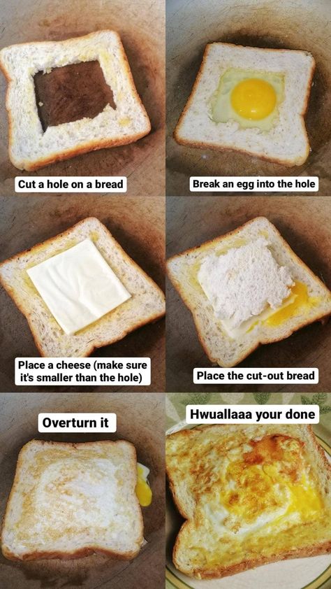 Essen, Sandwich Ideas For Breakfast, Fast Simple Breakfast Ideas, Breakfast With Bread And Eggs, Cheap Quick Breakfast Ideas, 5 Minute Breakfast Recipes, Easy Egg Recipes For Breakfast Healthy, Quick Breakfast Ideas Before School, Simple Egg Recipes Breakfast