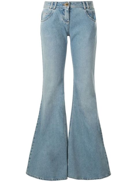 Flair Pants, 2020 Outfits, Blue Flare Jeans, Flared Denim, Low Rise Flare Jeans, Flair Jeans, Denim Flare Jeans, Everyday Clothes, Velvet Jeans