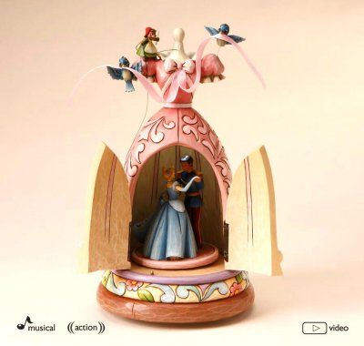 Cinderella dress musical figure (Jim Shore) Cinderella's Dress, Disney Music Box, Cinderella Dress Disney, Jim Shore Disney, Disney Snowglobes, Cinderella Dress, Disney Figures, Prințese Disney, Disney Rooms