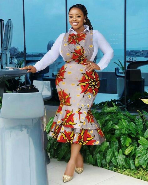 Ankara Pinafore, Latest Ankara Style, Ankara Shirt, Nigerian Woman, Ankara Outfits, Ankara Long Gown Styles, Ankara Dress Styles, African Clothes, Ankara Gown Styles