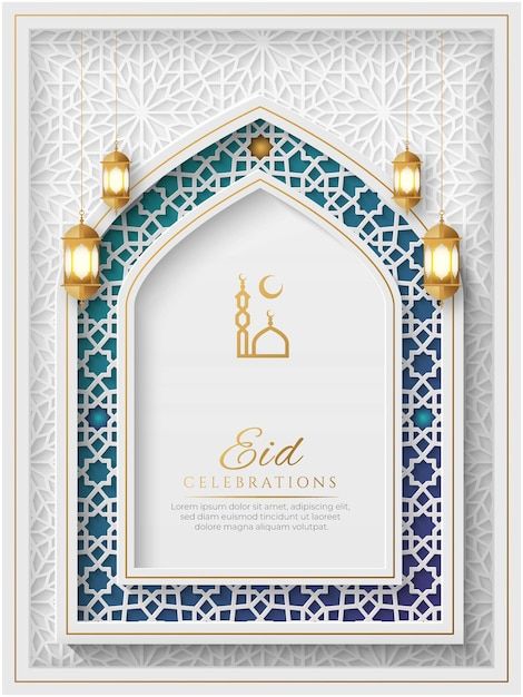 Muslim Emoji, Colorful Luxury, Bond Paper Design, Ramadan Cards, Eid Card Designs, Islamic Background, Mosque Art, Blue Luxury, Ramadan Background