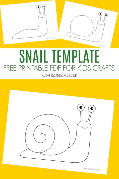 Snail Template: FREE Printable PDF Snail And Whale Activities, Norman The Slug With The Silly Shell Activities, Snail Crafts Preschool, Snail Crafts For Preschoolers, The Snail And The Whale Activities, Snail Activities For Toddlers, Snail Preschool Craft, Snail Craft For Toddlers, Bug Templates Free Printable