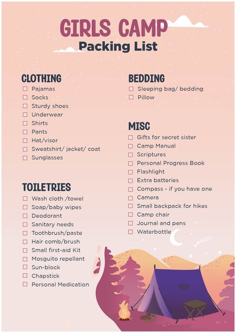 Sleepaway Camp Packing, Camping Trip Packing List, Summer Camp Packing List, Camping Trip Essentials, Church Camp Packing, Camp Packing List, Trip Essentials Packing Lists, Summer Camp Packing, Camp Packing