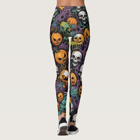 Graffiti Skulls Leggings