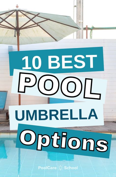Adding a pool umbrella to your backyard setup can help to make your pool shadier and more protected from the sun. Many outdoor patio umbrellas do a great job of working in a pool. Get more pool umbrella ideas at poolcareschool.com Pool Umbrella Ideas, Backyard Pool And Spa, Pool Umbrella, Pool Deck Decorations, Deck Umbrella, Solar Umbrella, Large Patio Umbrellas, Best Above Ground Pool, Outside Pool