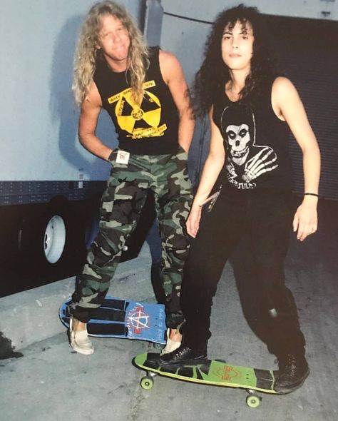 🥞 on Instagram: “Skater bois #metallica #kirkhammett #jameshetfield” Kirk Hammett And James Hetfield, The Ultimate Sin, Kirk Hammett, Long Beach California, James Hetfield, Ozzy Osbourne, Glitter Shoes, Beach California, Purple Glitter