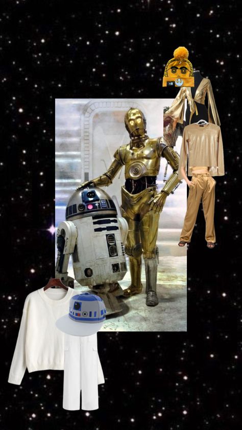 halloween costume 30/31: r2d2 & c3p0 #starwars #halloween #halloweencostume #halloweencostumeinspo Halloween, Star Wars, Halloween Costumes, Halloween Costume