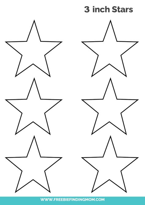 18 Free Printable Star Templates - Freebie Finding Mom Large Star Template Printable Free, Star Templates Free Printable, Cut Out Templates, Star Template Printable, Star Ideas, Event Programs, Star Coloring Pages, Easter Templates, Star Cut Out