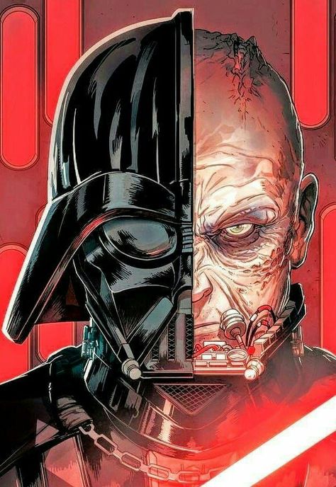 DARTH VADER Darth Vader Unmasked Art, Darth Vader Face Drawing, Darth Vader Without Helmet, Darth Vader Comic Art, Darth Vader Without Mask, Darth Vader Anime, Darth Vader Helmet Drawing, Darth Vader Dibujo, Darth Vader Fan Art