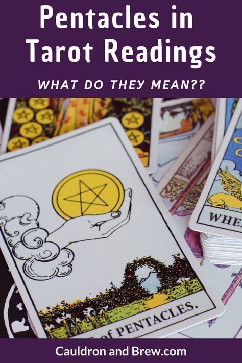 How to Learn the Pentacles in the Minor Arcana for Accurate Tarot Readings - The Pentacles in Tarot are directly related to Earth. The Earth element is everything to do with the material plane, finances, careers, and anything that keeps you grounded. Learning the Pentacles in the Tarot will allow you to better connect with your intuition, psychic abilities, and subconscious mind. Penticals Tarot Meaning, Oracle Cards Art, Elemental Witchcraft, Tarot Meanings Cheat Sheets, Pentacles Tarot Meaning, Tarot Study, Beginners Tarot, Pentacles Tarot, Witch Tips