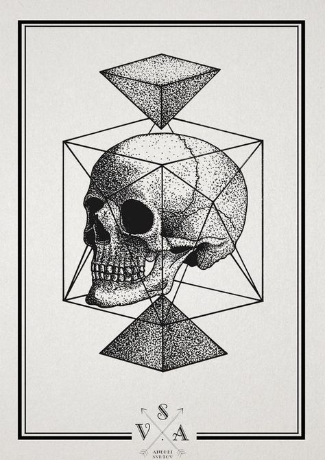 Black And White Inspiration, Geometric Skull, Wolf Sleeve, Andy Lee, Gothic Drawings, The Best Tattoos, White Inspiration, Ink Model, Sketch Tattoo Design