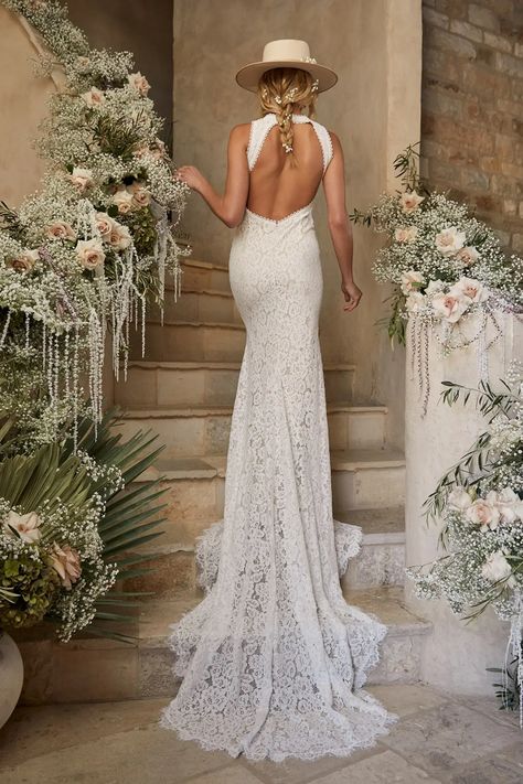 The mermaid wedding dress is a classic silhouette that’s all about the curves! Wedding Dress With Fishnets, Floral Open Back Wedding Dress, Modest Cheap Wedding Dresses, In White Bridal Lancaster, Lulus Lace Wedding Dress, Fitted Lace Wedding Dress With Straps, Satin Boho Wedding Dress, Country Girl Wedding Dress, Wedding Dresses Outdoor Summer