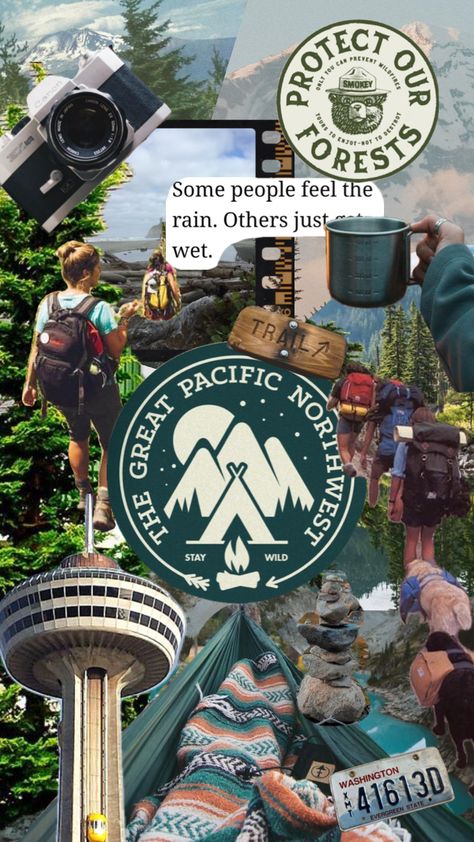 pacific northwest trip #myfirstshuffle #vintage #nature #vibes #wallpaper #granolagirlaesthetic #travel Pacific Northwest Wallpaper, Pacific Northwest Style Clothes, Park Ranger Aesthetic, Pacific Northwest Aesthetic, Pacific Northwest Summer, Ranger Aesthetic, Pacific Northwest Style, Stick Season, Scrap Journal