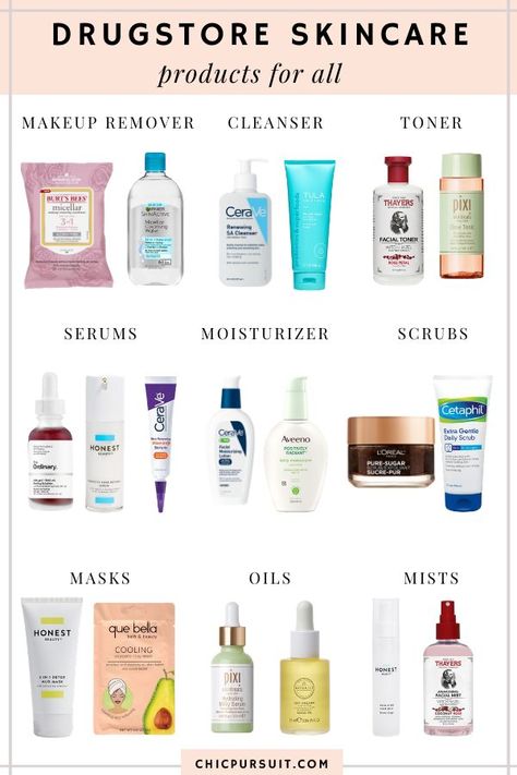 The best of the best drugstore skincare products for 2021! We’re rounding up the best picks for a drugstore skincare routine, which include a drugstore moisturizer, a drugstore toner, a drugstore makeup remover, drugstore cleanser, drugstore serum, drugstore mask, drugstore scrub and more. You’ll love these affordable drugstore products, skin care tips and skin care products as much as we do! #drugstoreskincare #drugstoreskincareroutine #skincare #skincareroutine #skincaretips #skincareproducts Drugstore Skincare For Combination Skin, Drugstore Makeup Oily Skin, Drugstore Toner, Drugstore Cleanser, Best Drugstore Toner, Mochi Skin, Best Drugstore Skincare Products, Drugstore Skincare Products, Best Japanese Skincare