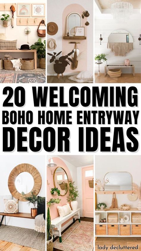 20 Welcoming Boho Home Entryway Decor Ideas Boho Chic Entryway, Boho Dining Room Decor, Boho Hallway, Boho House Decor, Boho Entryway, Aesthetic Interior Design, Boho Dining Room, Boho Kitchen Decor, Spiritual Home Decor