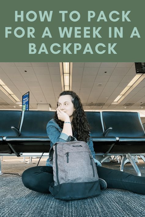 how to pack a week into a backpack: a minimalist packing list. How To Pack Backpack, Weekend Trip Packing List, Minimalist Packing List, Minimalist Travel Packing, Weekend Trip Packing, Travel Backpack Packing, Packing For A Weekend Trip, Weekend Packing List, Travel Light Packing