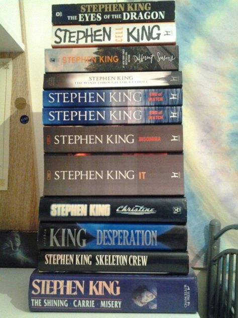 Mon 19th June 2017 - Current Stephen King Collection 3M Stephen King Books, Shel Silverstein Books, Steven King, Mythology Books, You'll Float Too, Hope Art, King Quotes, King Book, Horror Books