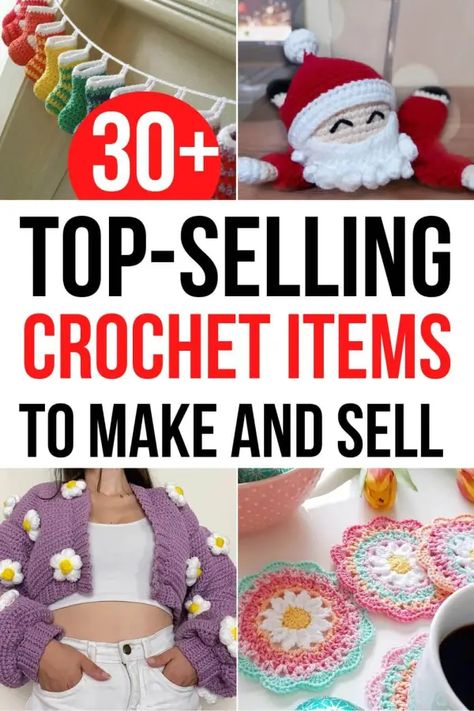 Best Crochet Items to Sell: 35+ Top Selling Crochet Items 2022 Amigurumi Patterns, Crochet Items To Sell, Selling Crochet Items, Craft Fair Ideas To Sell, Crochet Projects To Sell, Crochet Craft Fair, Crochet Project Free, Scrap Yarn Crochet, Items To Sell