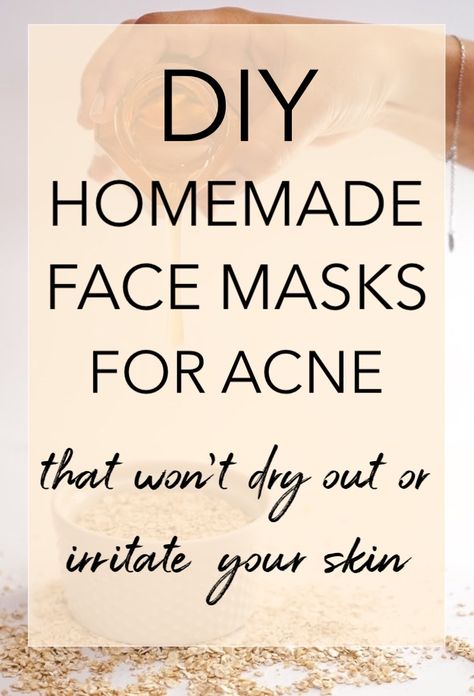 DIY Face Masks For Acne and Oily Skin #homefacemask #diyfacemask #homemadefacemask #acnefacemask #oilyskin #acneprone Diy Face Mask For Dry Skin And Acne, Diy Face Mask For Blemishes, Diy Anti Inflammation Face Mask, Diy Face Mask For Sensitive Skin, At Home Face Mask For Acne, Homemade Face Masks For Acne, Pimple Mask, Homemade Acne Mask, Diy Acne Mask