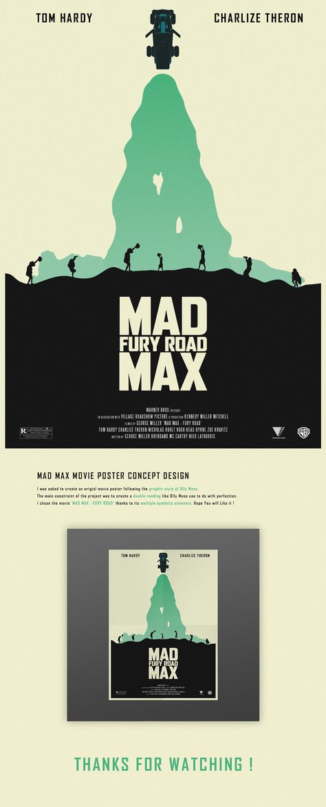 MAD MAX : FURY ROAD Poster - Inspired by Olly Moss on Behance Mad Max Fury Road Poster, Mad Max Movie Poster, Road Poster, Olly Moss, Mad Max Movie, Mad Max Fury, Mad Max Fury Road, Fury Road, Event Poster Design