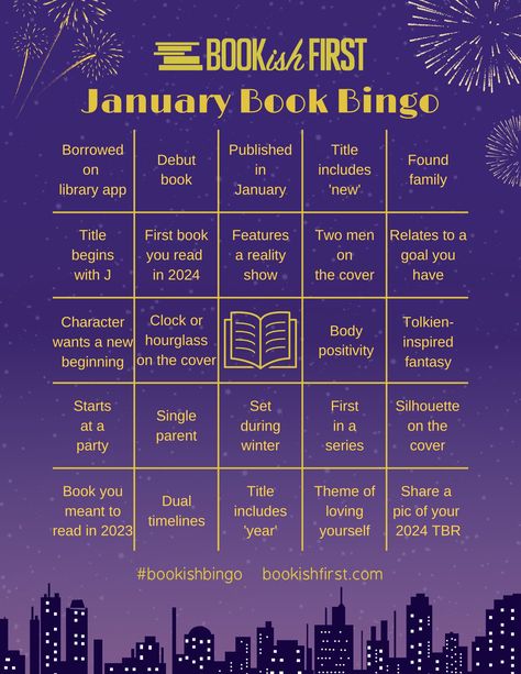 January 2024 Bookish Bingo 🌃 - Book Talk / Bookish Bingo - BookishFirst Forum Bookish Bingo, Camping Bingo, Book Bingo, Bingo Books, Road Trip Bingo, Free Printable Bingo Cards, Free Bingo Cards, Bingo Games For Kids, January Books