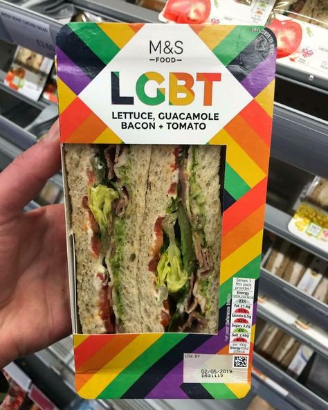 M&s Made My Sandwich Gay Guacamole, Bacon Guacamole, Chia Pet, Vegan Bacon, Bacon Tomato, Vegan Humor, Best Sandwich, From Instagram, Cute Food