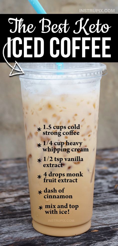 Keto Iced Coffee, Keto Quiche, Keto Breakfast Smoothie, Desayuno Keto, Keto Coffee Recipe, Comidas Keto, Resep Smoothie, Iced Coffee Recipe, Dairy Free Smoothies