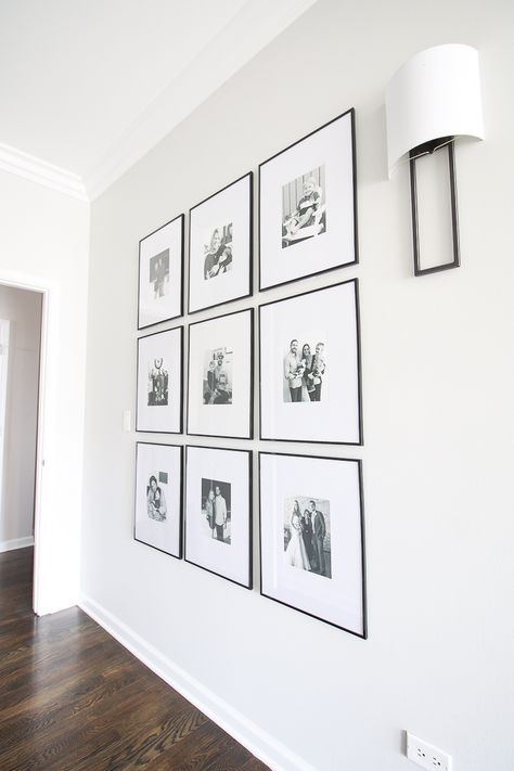 Symmetrical Gallery Wall, Hallway And Stairs Ideas, Stairs And Landing Ideas, Hallway Gallery Wall, Hallway Wall Art, Framing Art, Wall Art Diy Paint, Picture Gallery Wall, Game Room Family