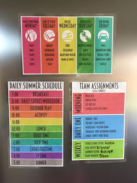 Kinzie's Kreations: Our Summer Schedule Organisation, Summer Responsibilities For Kids, Kid Summer Chore Chart, Summer Behavior Chart For Kids, Summer Schedule For Older Kids, Kids Summer Chore Chart, Make It Monday Ideas, Kids Summer Schedule Daily Routines, 3rd Grade Schedule