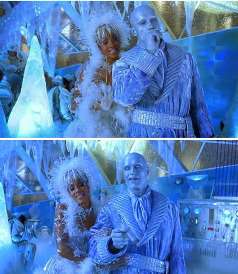 Vivica A Fox & Arnold Schwarzenegger as Miss B. Haven and Mr Freeze in Batman and Robin Snow Baddie, Cosplay Duos, Icy Aesthetic, Bunny Witch, Batman And Robin Movie, Deadly Women, Solana Rowe, Dream Cosplay, Batman Movies
