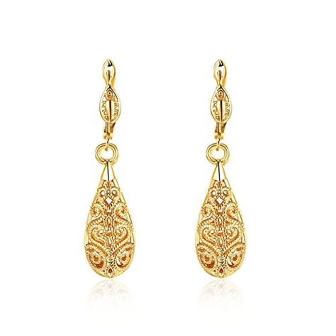 Expensive Gold Jewelry, Expensive Earrings, Champagne Jewelry, Hollow Earrings, Leverback Earrings, Classic Jewelry, Gold Earrings Dangle, Gold Drop Earrings, Jewelry Gold