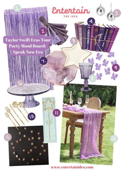 The Speak Now Era Party | Taylor Swift Eras Tour Party Mood Boards — Entertain the Idea Speak Now Taylor Swift Decorations, Taylor Swift Speak Now Decorations, Taylor Swift Speak Now Party Ideas, Taylor Swift Party Ideas Speak Now, Taylor Swift Speak Now Themed Party, Taylor Swift Speak Now Birthday Party, Speak Now Desserts, Taylor Swift Enchanted Birthday Party, Speak Now Birthday Party Ideas