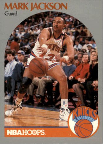 1990 Mark Jackson Card with Menendez Brothers Cameo a Hot Seller Menendez Brothers, Nba Uniforms, New York Basketball, George Gervin, Gary Payton, Tony Parker, Shooting Guard, Nike Snkrs, Mark Jackson