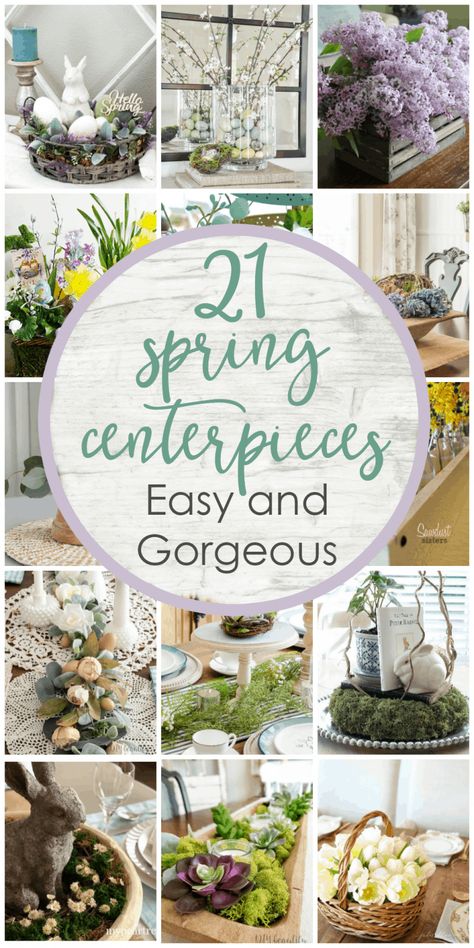 Spring Diy Centerpieces, Spring Time Centerpieces, Spring Outdoor Table Decor, Ideas For Spring Decorating, Spring Dining Table Centerpieces, Spring Farmhouse Table Decor, Spring Home Decorations, Spring Time Decor, Easter Diy Table Decorations