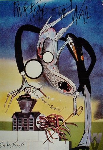 Pink Floyd vintage, done in a style similar to the great and wonderful Ralph Steadman. Vintage Rock Posters, Pink Floyd Vintage, Crow Images, Pink Floyd Art, Ralph Steadman, Richard Williams, Pink Floyd Wall, Rock N Roll Art, Brick In The Wall
