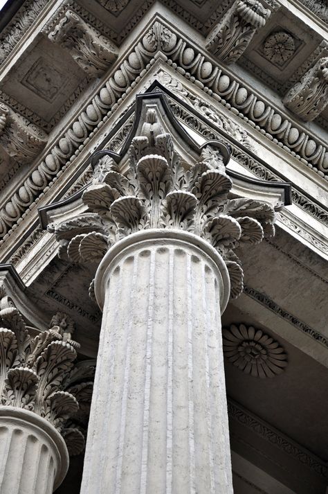 What's past is prologue. Historical Architecture, Greek Columns, Empire Romain, Architecture Wallpaper, Ivy House, Gothic Architecture, Architecture Sketch, City Aesthetic, Beautiful Architecture