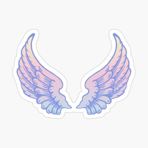 Wings Sticker, Pride Stickers, Fun Stickers, Sticker Pack, Scrapbook Stickers, Fallen Angel, Transparent Stickers, Printable Stickers, Glossier Stickers