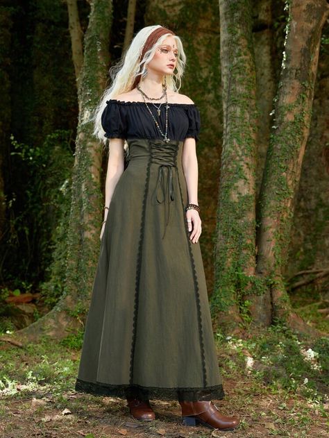 Medieval Clothing, Midevil Dress, Ren Faire Outfits, Ren Faire Costume, Fair Outfits, Stil Inspiration, Inspiration Mode, Fantasy Dress, Fantasy Clothing