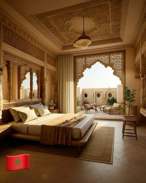 Arabian Bedroom Ideas, Morrocan Bedroom, Bedroom Concept, Indian Bedroom, Traditional Bedroom, Home Building Design, Dream Apartment, Luxury Homes Dream Houses, Interior Design Diy