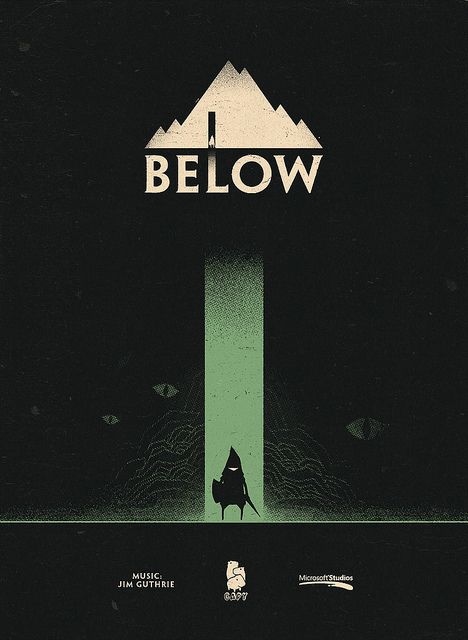 BELOW by Capy!, via Flickr Video Game Posters, 2d Game Art, Game Interface, Game Ui Design, Title Design, Game Concept Art, Game Concept, Game Inspiration, Game Logo